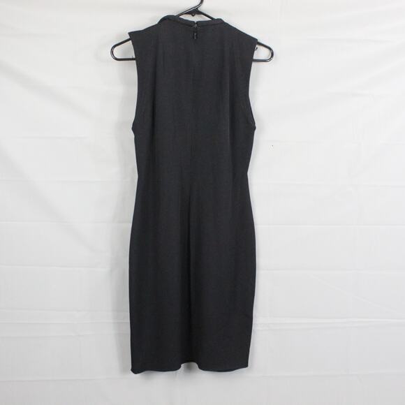 Gucci Dress 38 Sleeveless Sheath Mini Neck Tie Black Work Business Office Career - Picture 4 of 10